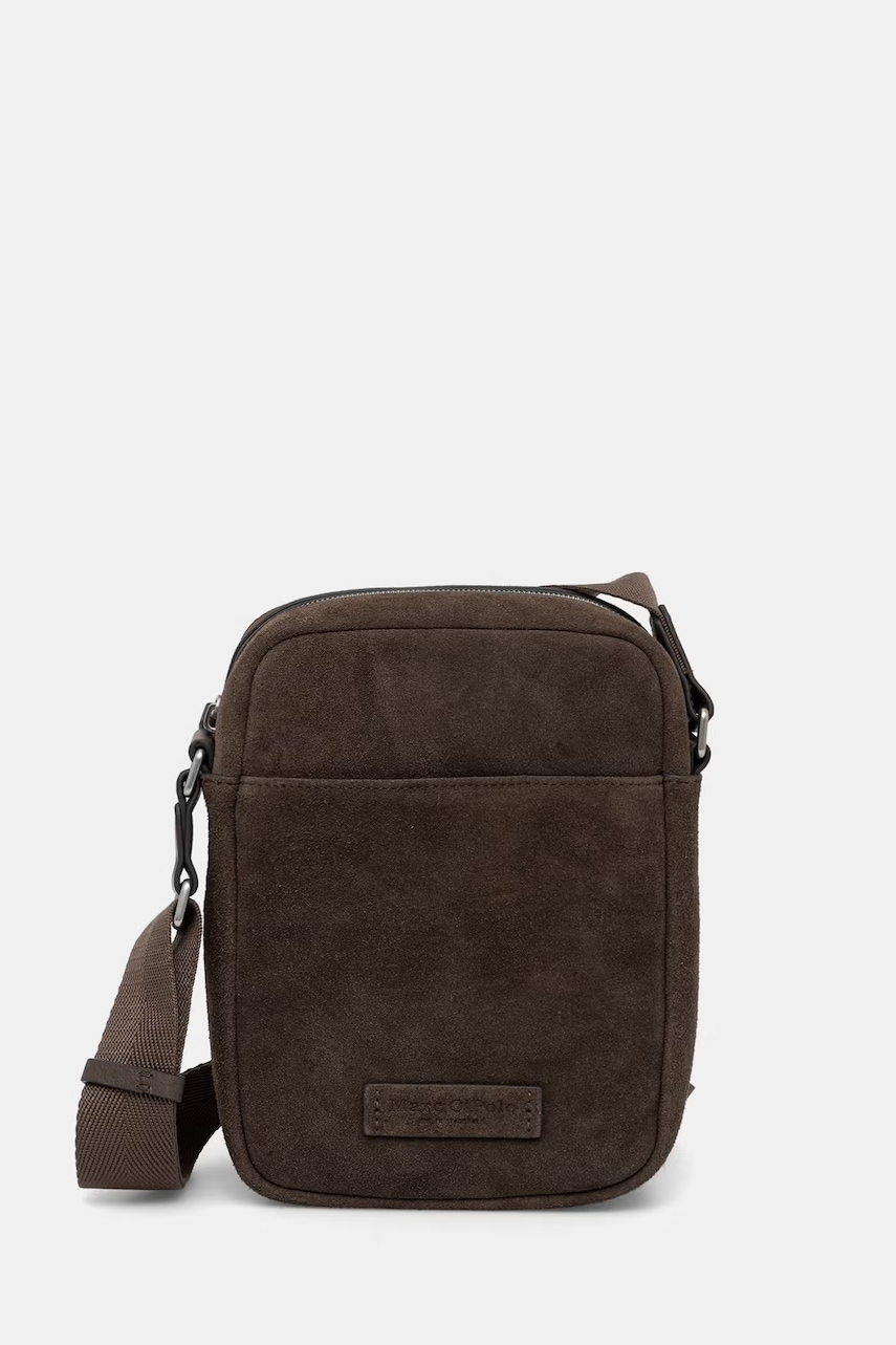 Marc O'Polo borsetă pentru bărbați, din piele întoarsă