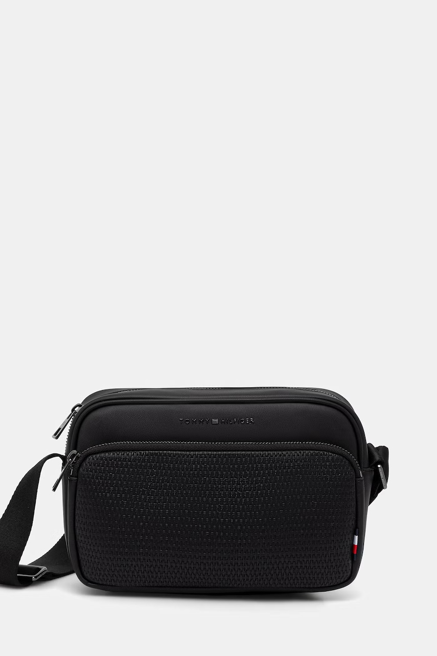 Tommy Hilfiger gentuta barbateasca cu imitatie de piele