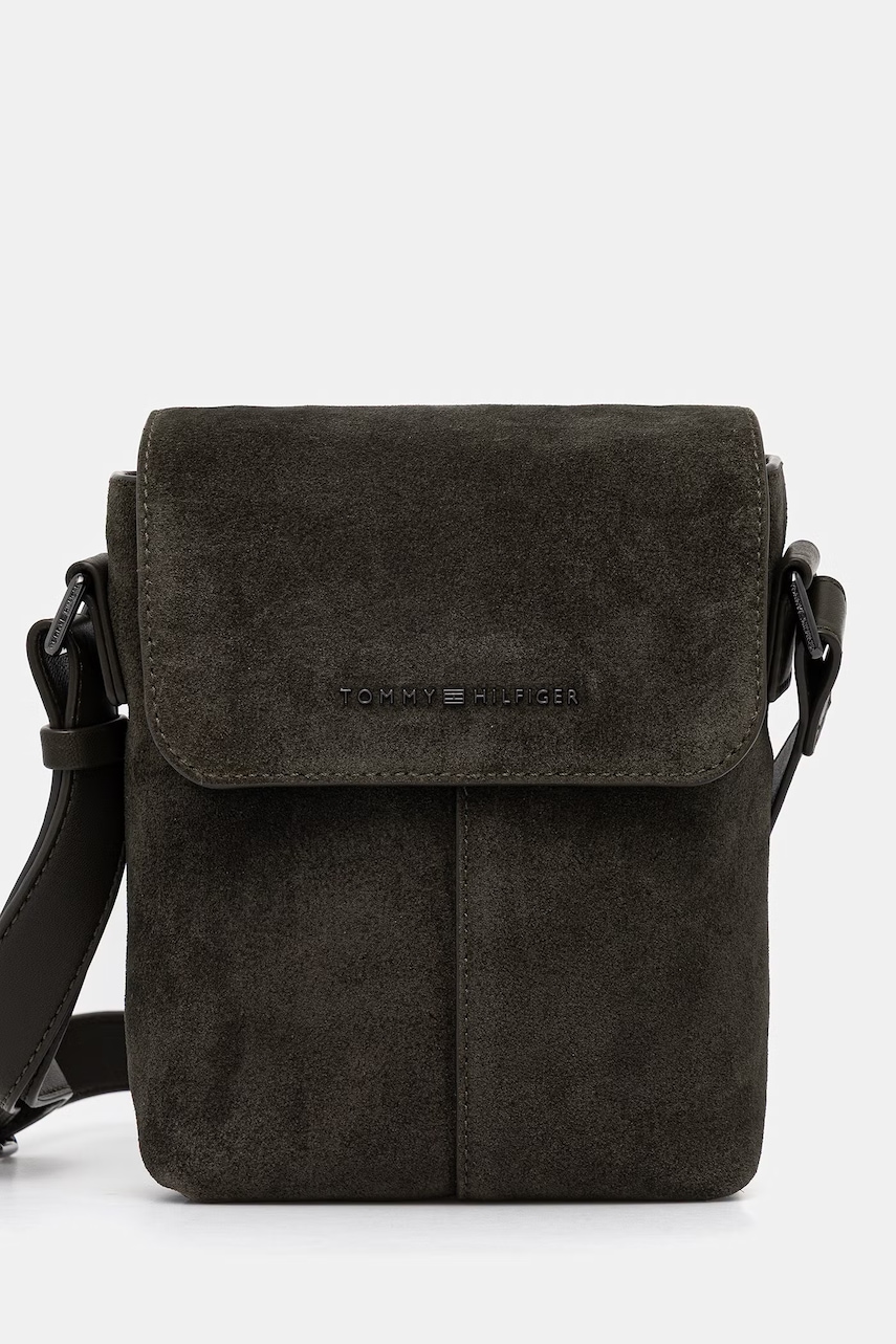Tommy Hilfiger borsetă pentru bărbați, din piele întoarsă
