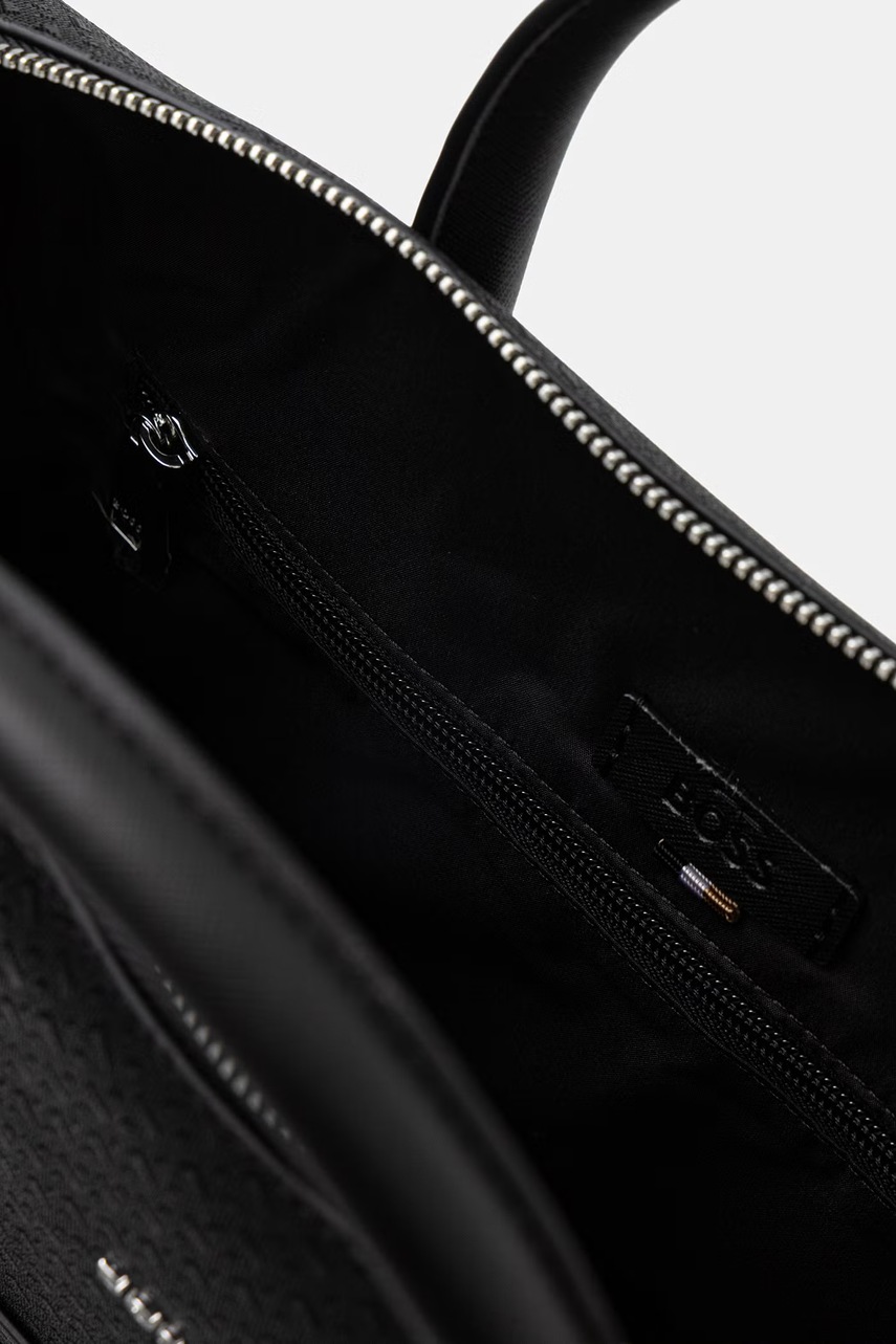BOSS taška na notebook pánská kožená (obrázek 5)