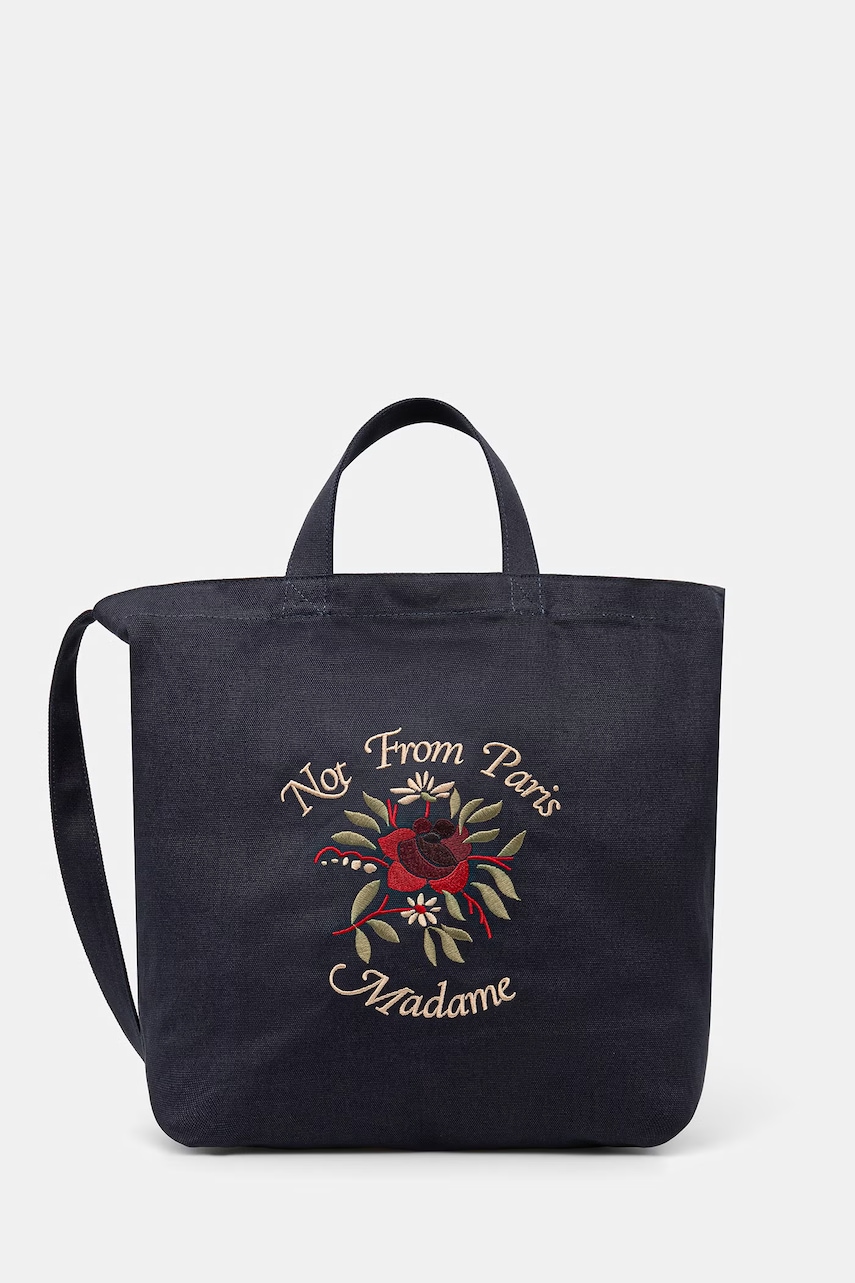 Drôle de Monsieur geantă din bumbac Sac Tote Slogan roz