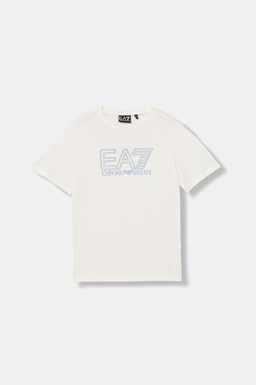 Levně Dětské bavlněné tričko EA7 Emporio Armani