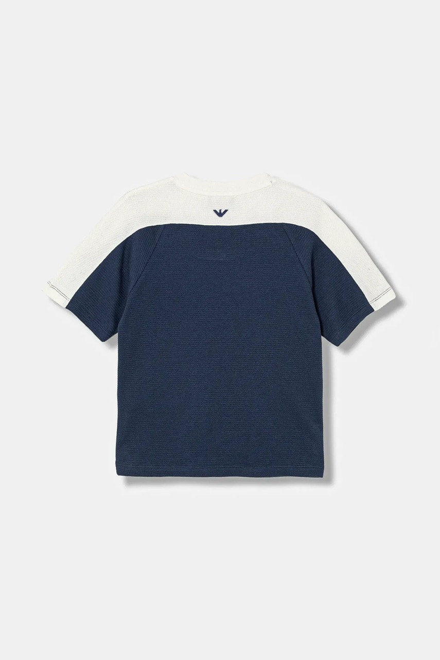 Детская хлопковая футболка Emporio Armani