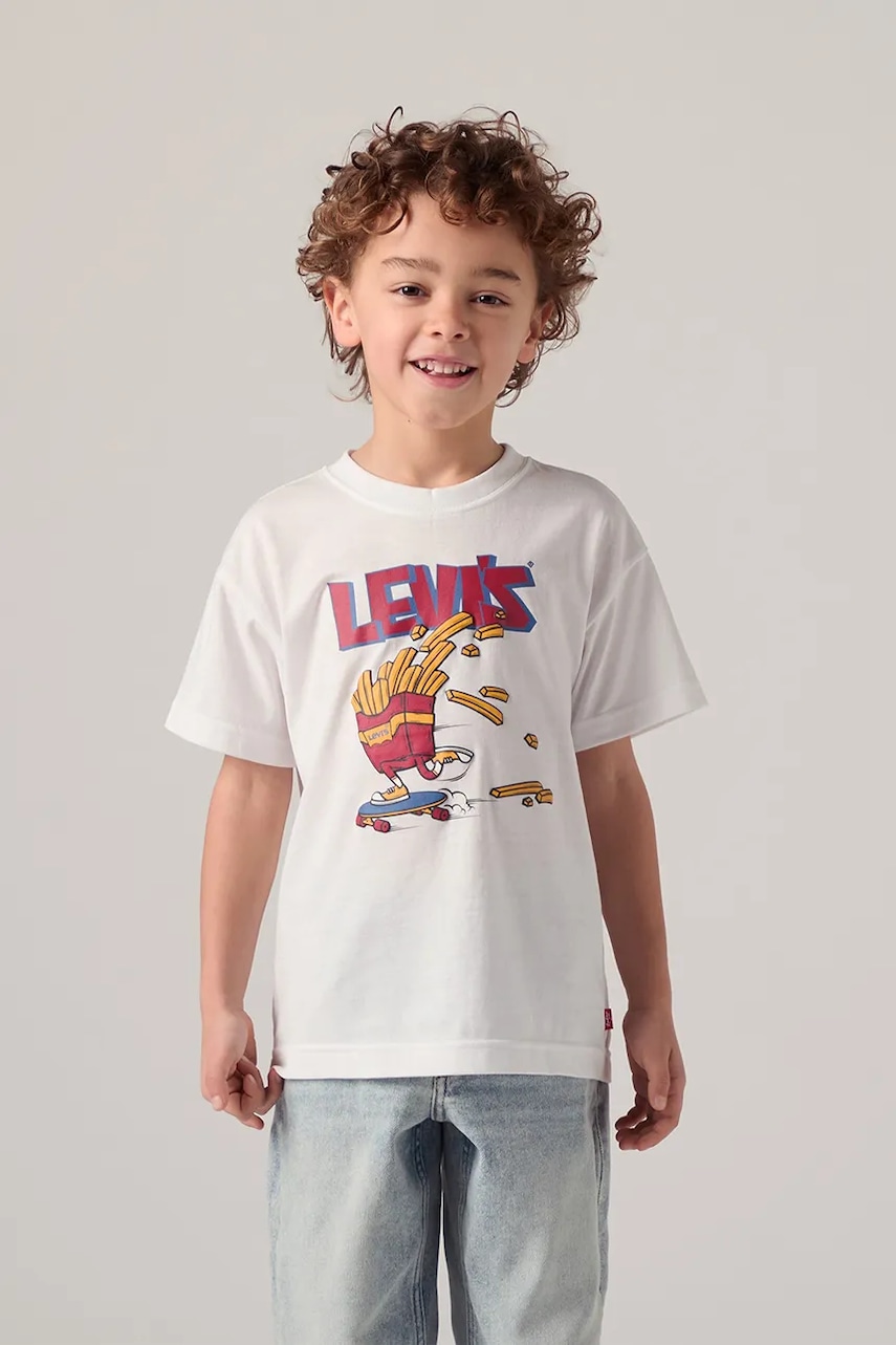 E-shop Dětské tričko Levi's FRIES ON THE LOOSE TEE