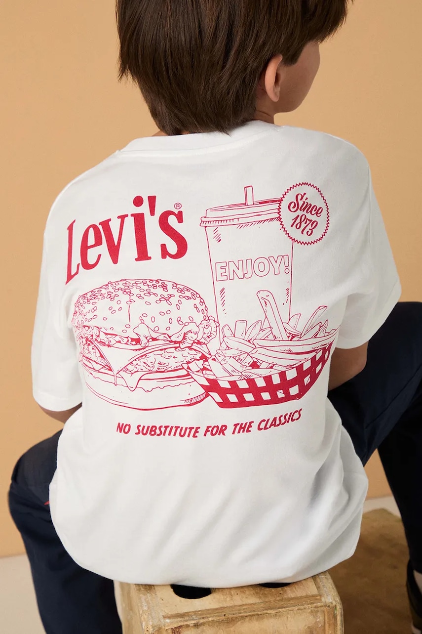 Levi's tricou copii BURGER MEAL TEE