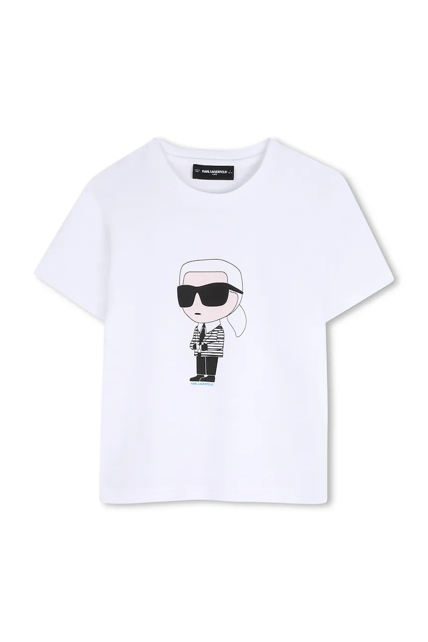 Lacno Karl Lagerfeld tričko detské bavlnené