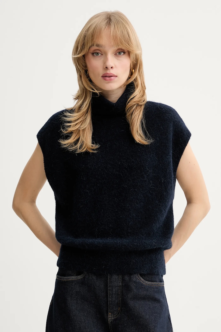 Gestuz vestă din amestec de lână