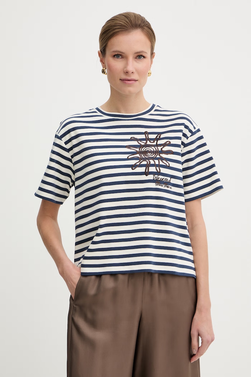 Βαμβακερό μπλουζάκι Weekend Max Mara SABATO