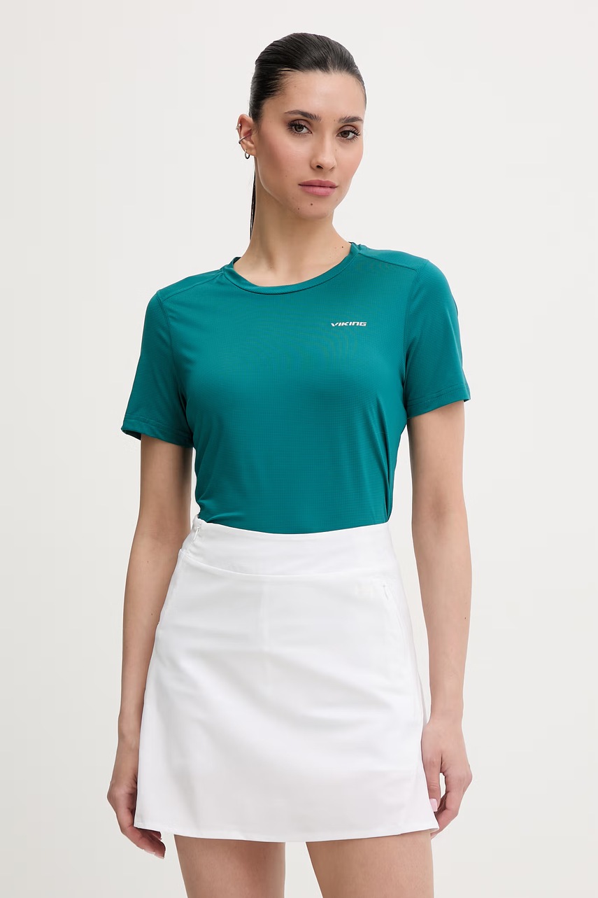 Viking Τ-shirt πεζοπορίας γυναικείο Tover 500/28/4667 τιρκουάζ L,M,XS,S