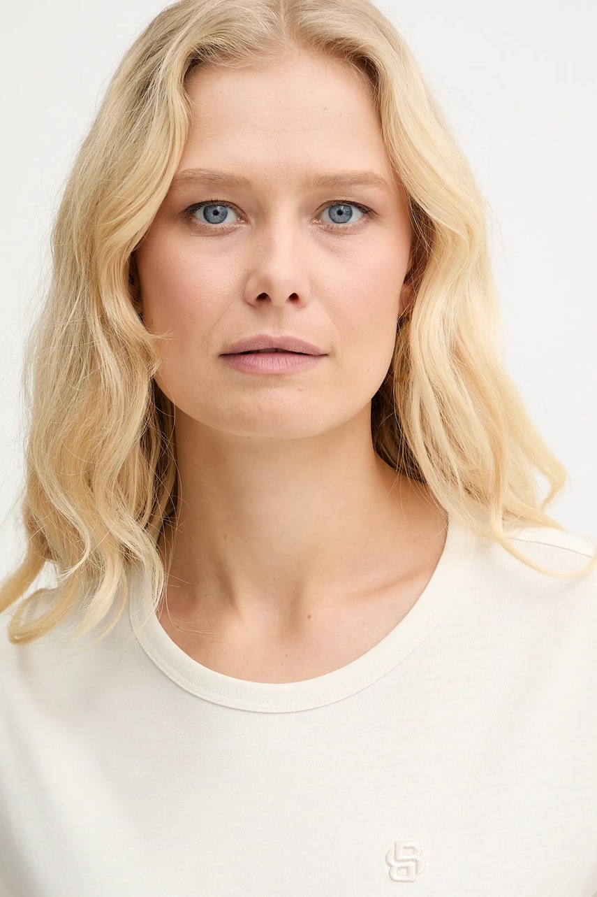 Tričko s příměsí hedvábí BOSS Eventsa9 (obrázek 4)