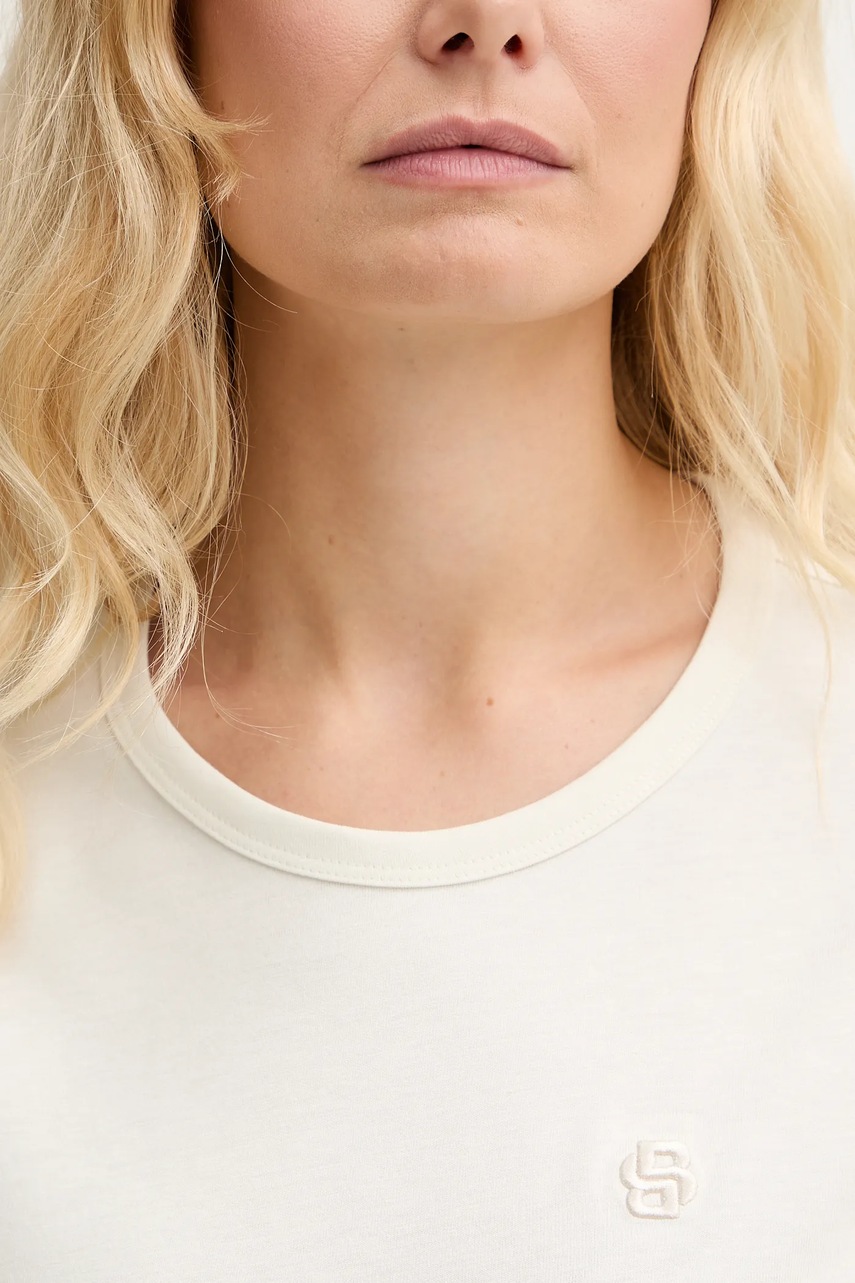 Tričko s příměsí hedvábí BOSS Eventsa9 (obrázek 5)