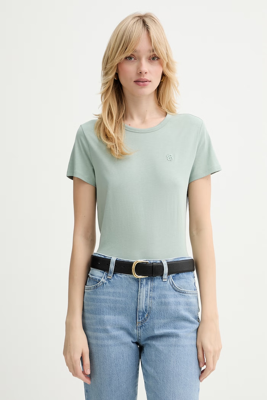 BOSS tricou din amestec de mătase Eventsa9