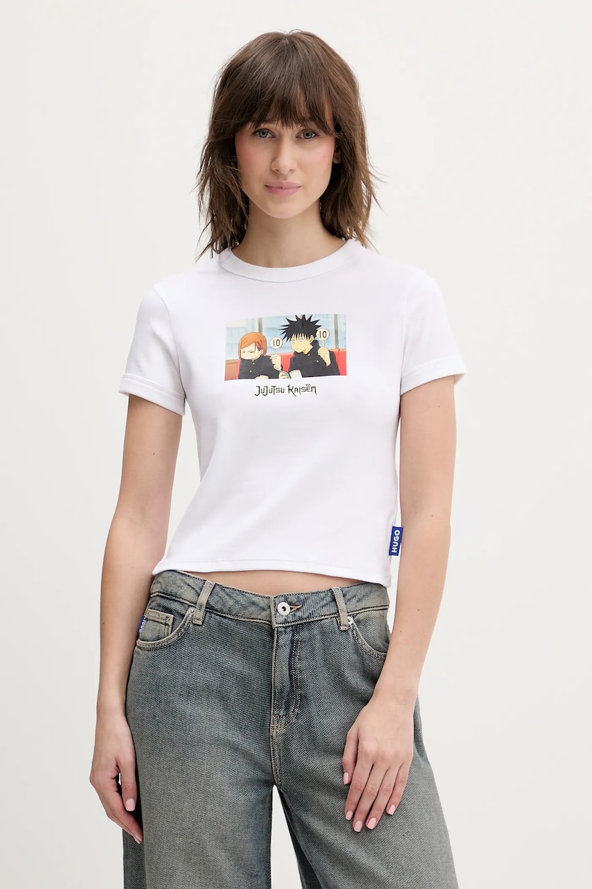 Hugo Blue botine de piele întoarsă HUGO x Jujutsu Kaisen