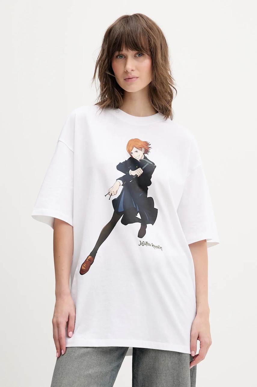 Hugo Blue tricou din bumbac HUGO x Jujutsu Kaisen