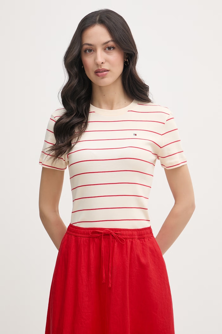 Tommy Hilfiger t-shirt γυναικείο βαμβακερό