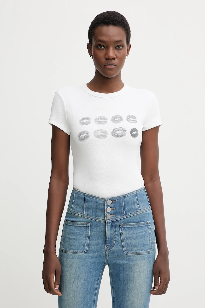 Miss Sixty tricou culoarea bej, 6S3SJ34800