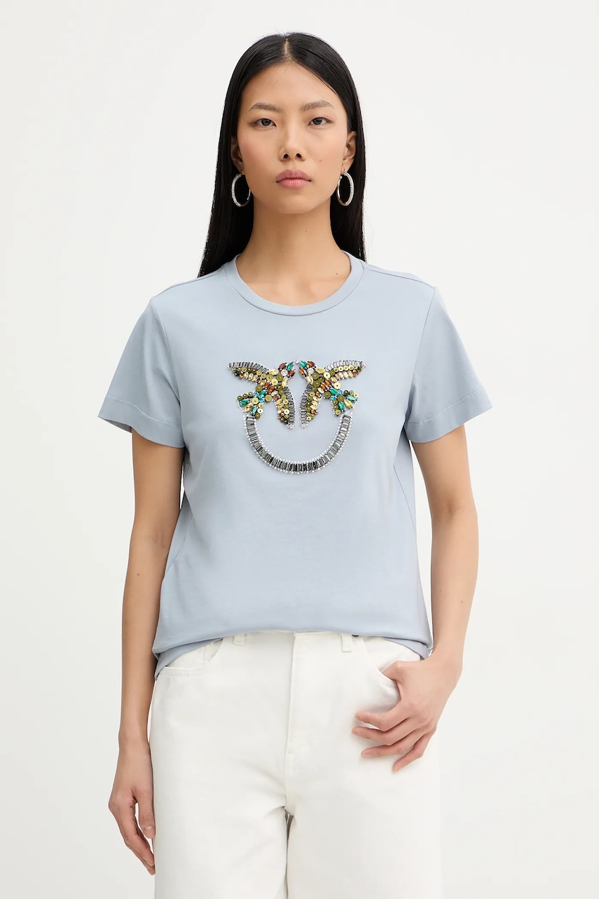 Βαμβακερό μπλουζάκι Pinko