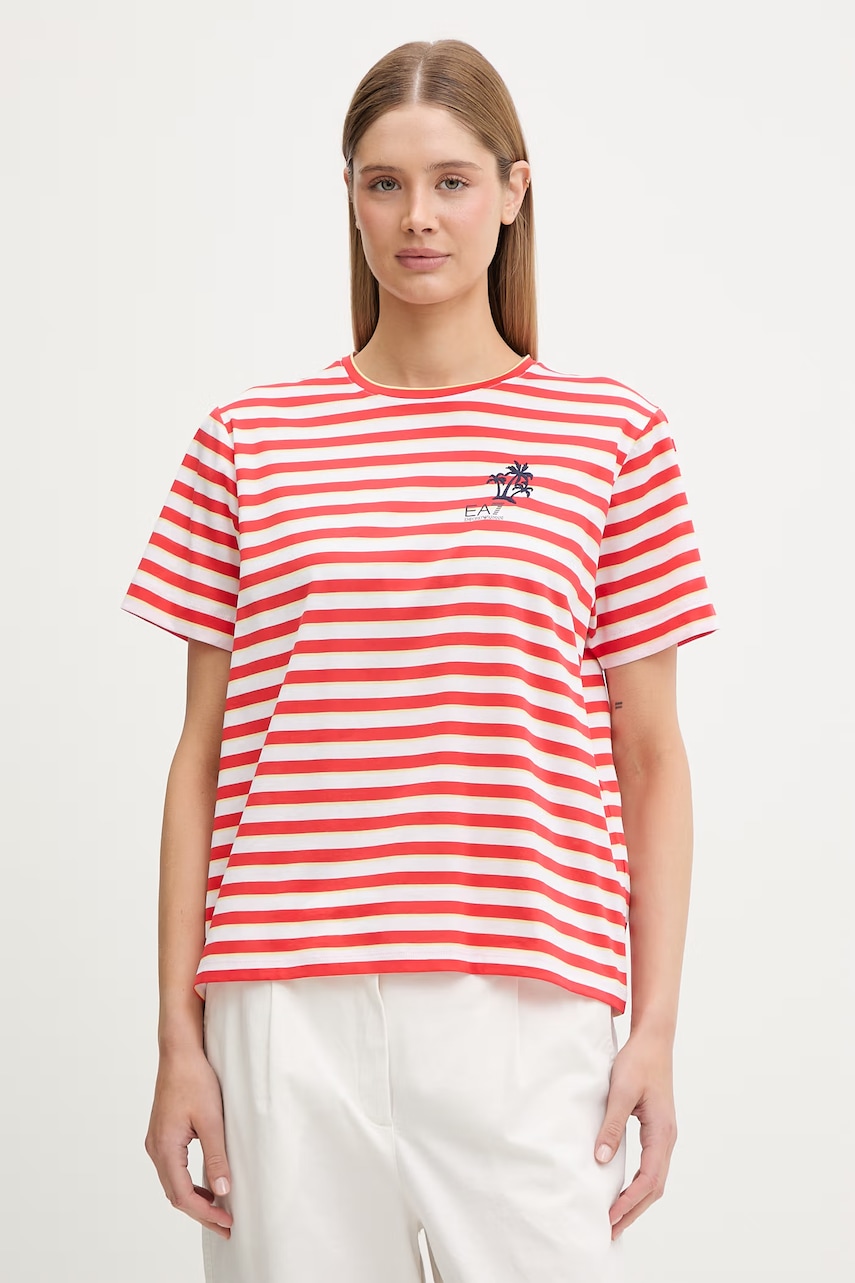 EA7 Emporio Armani T-shirt damski bawełniany