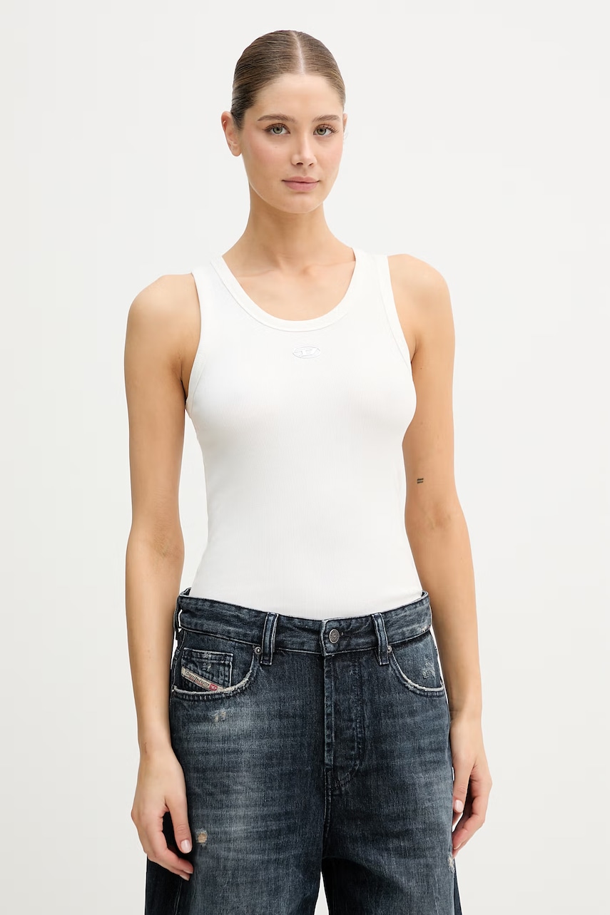 Diesel top pentru femei, din bumbac cu elastan T-ANKI-OD