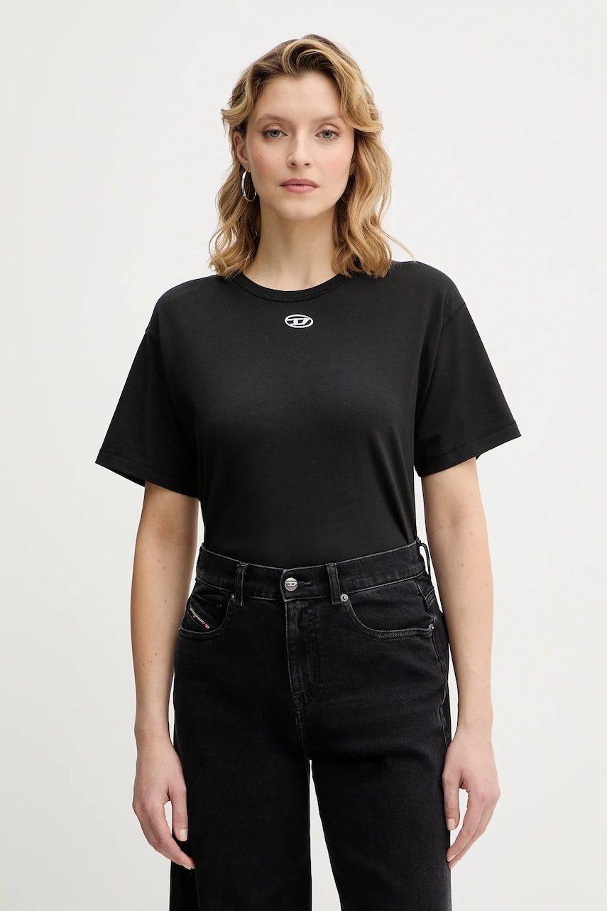 Diesel tricou din bumbac T-NORMY-OD-S1 culoarea negru, A20399.0JMBB