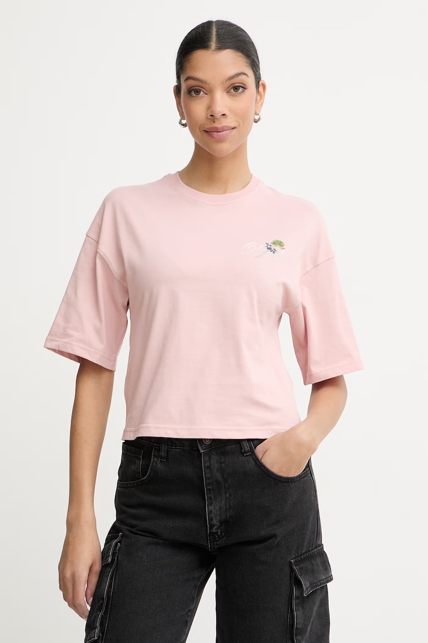 Diesel crop top pentru femei, din bumbac T-CROPYN