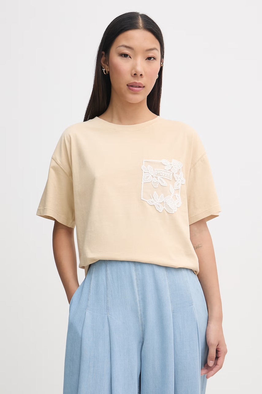 ERMANNO Firenze basic t-shirt γυναικείο βαμβακερό