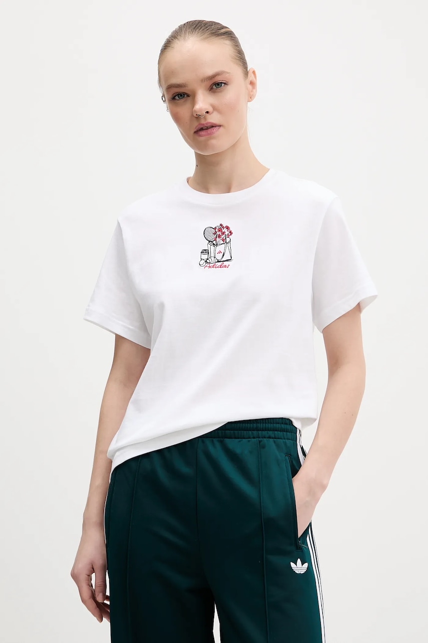 Βαμβακερό μπλουζάκι adidas