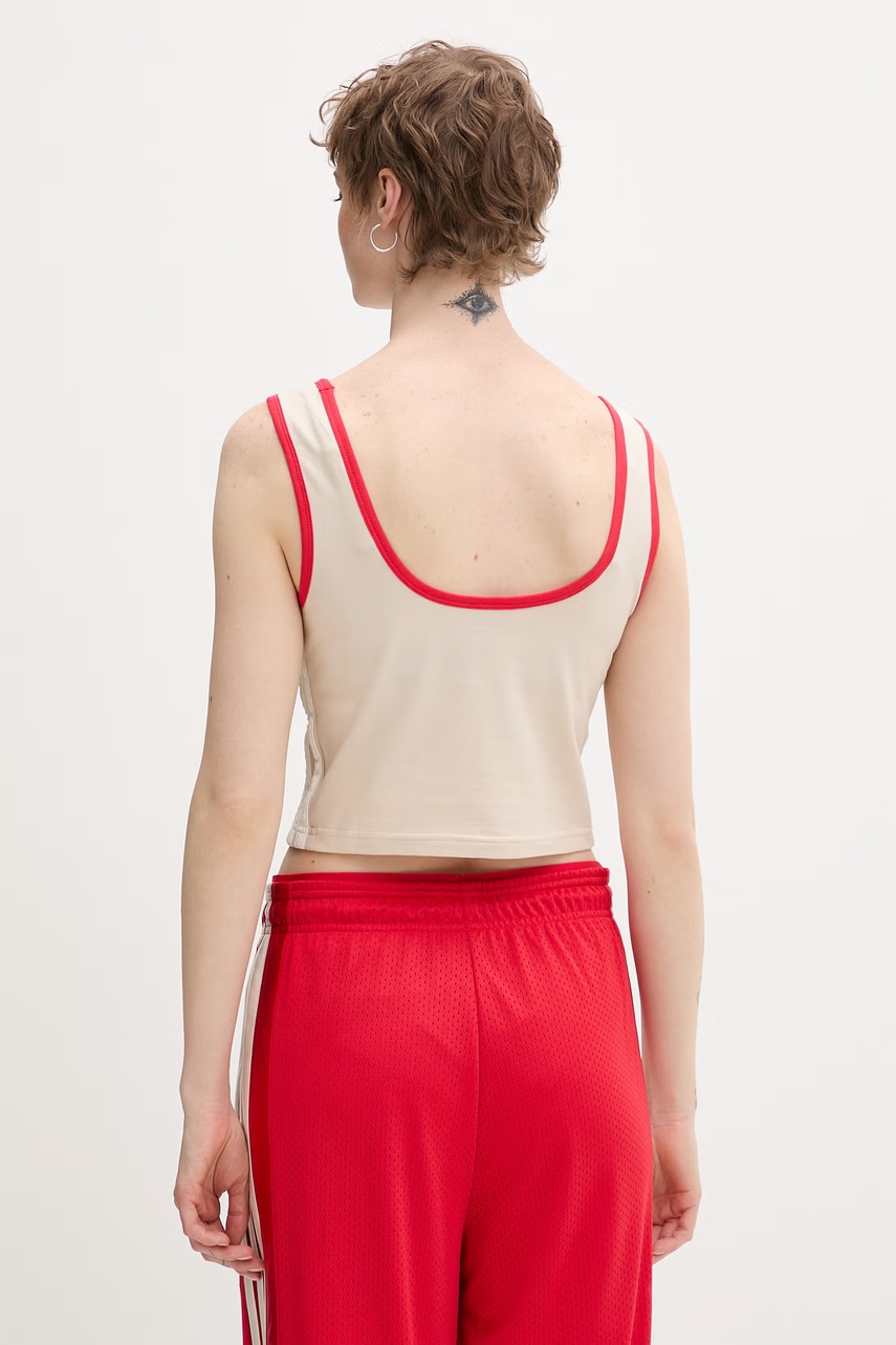 adidas crop top dámský bavlněný s elastanem Stadium (obrázek 3)