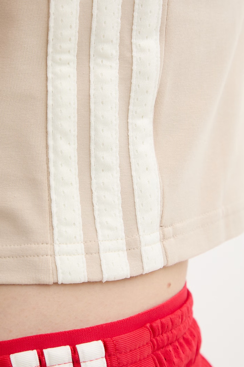 adidas crop top dámský bavlněný s elastanem Stadium (obrázek 5)
