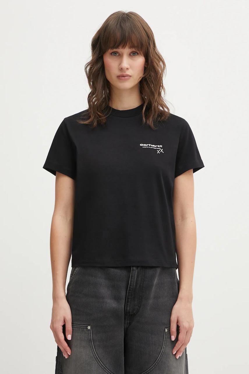 Carhartt WIP t-shirt bawełniany W SS Garble T-Shirt
