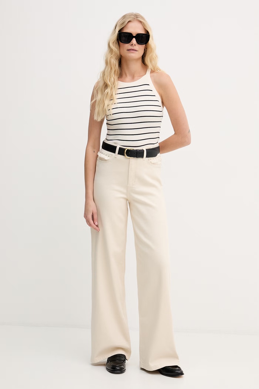 Mos Mosh top dámský s příměsí hedvábí Imanja