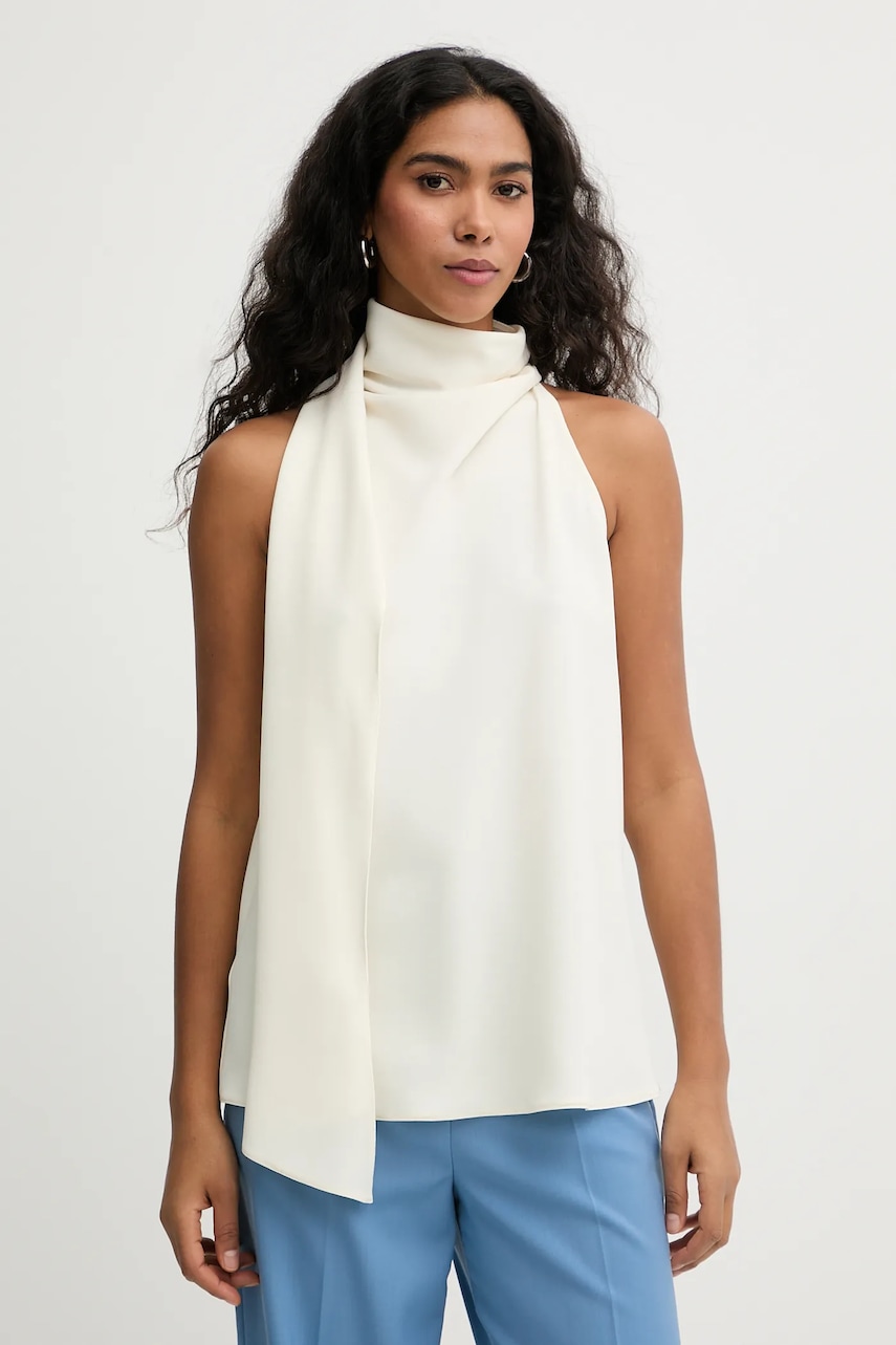 Marella bluză MLTDALMATA culoarea bej, uni, 2613161023200