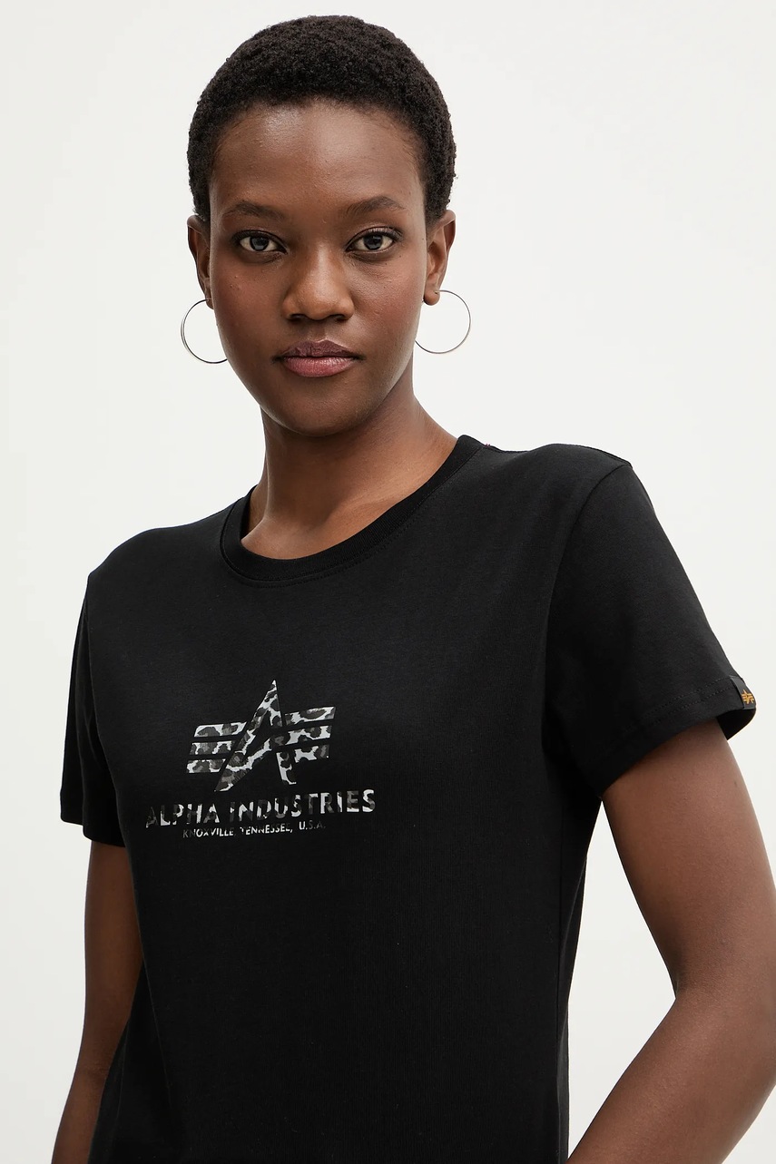 Bavlněné tričko Alpha Industries Basic BL Mirror Leo W (obrázek 4)