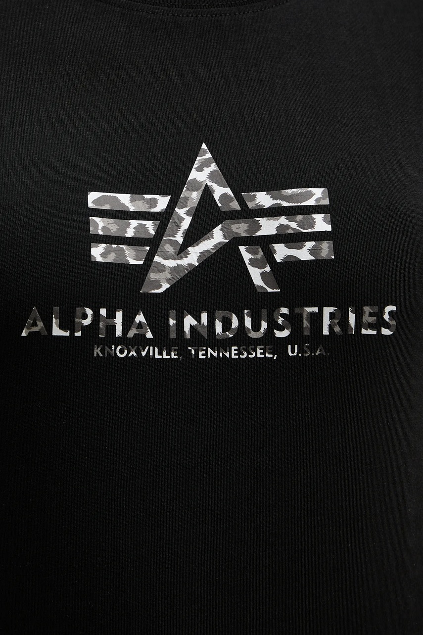 Bavlněné tričko Alpha Industries Basic BL Mirror Leo W (obrázek 6)