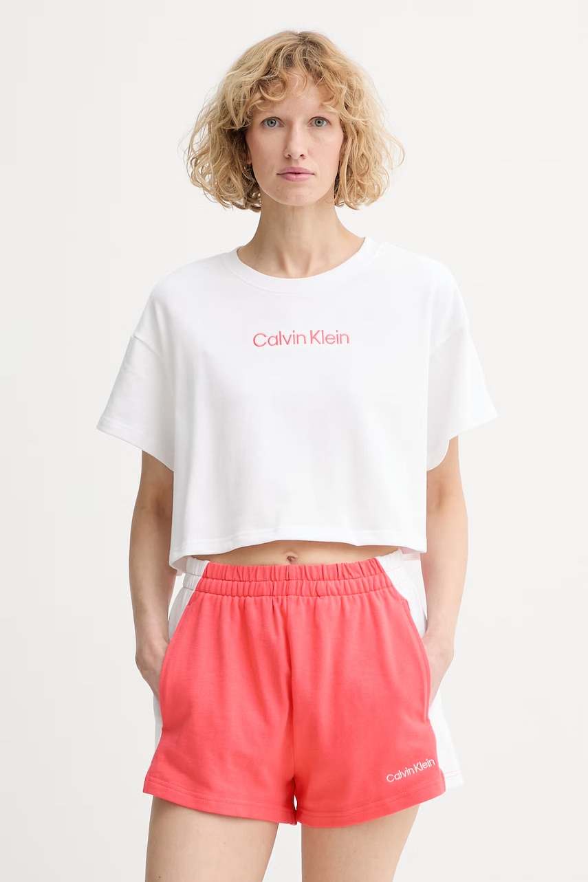 Γυναικείες κοντομάνικες μπλούζες calvin klein σε λευκο