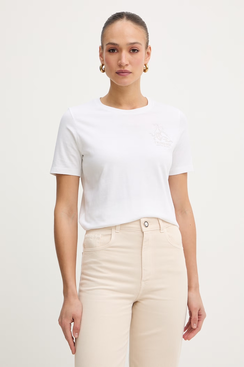 Βαμβακερό μπλουζάκι Trussardi