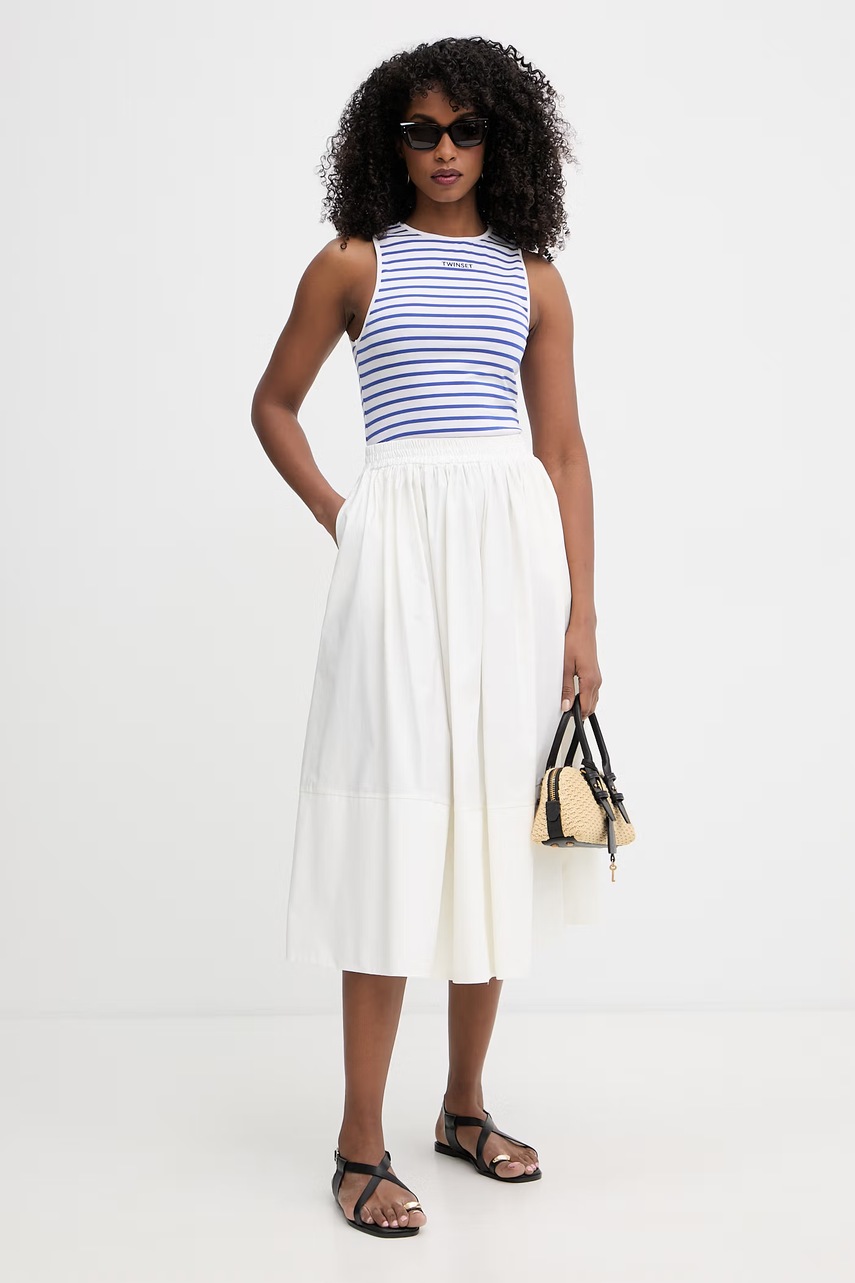 Twinset top dámský bavlněný s elastanem