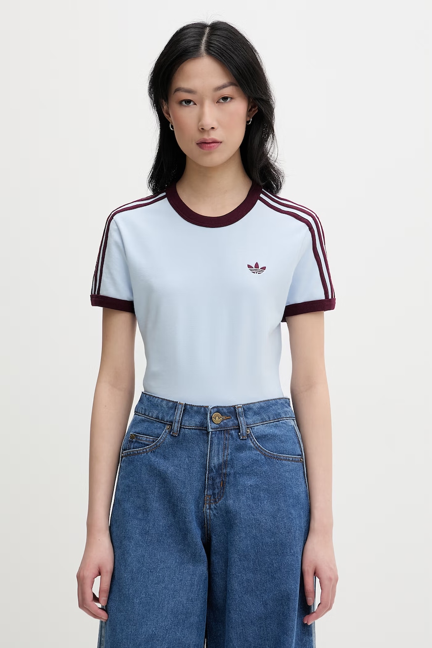 adidas Originals t-shirt γυναικείο με βαμβάκι KD3684 μπλε XXS,XS,M,L,S