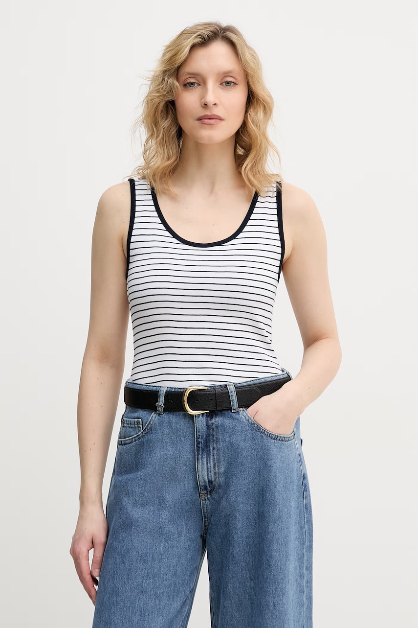 United Colors of Benetton top pentru femei, din bumbac