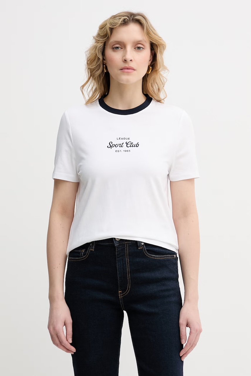 United Colors of Benetton T-shirt γυναικείο βαμβακερό με ελαστάν