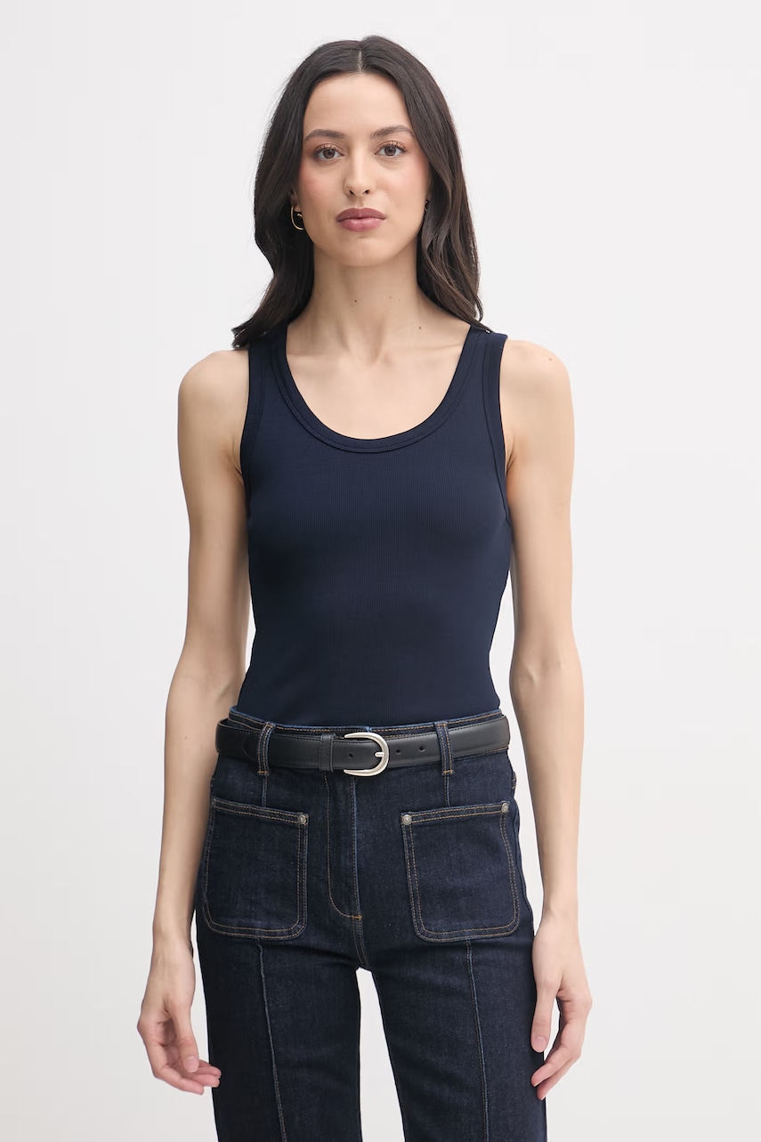 E-shop United Colors of Benetton dámský top bavlněný s elastanem