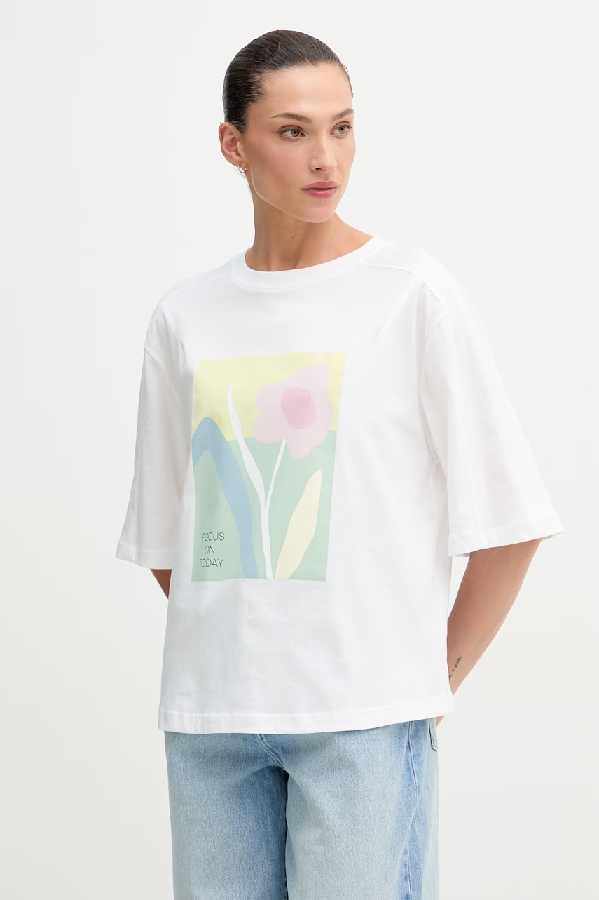 United Colors of Benetton t-shirt γυναικείο βαμβακερό