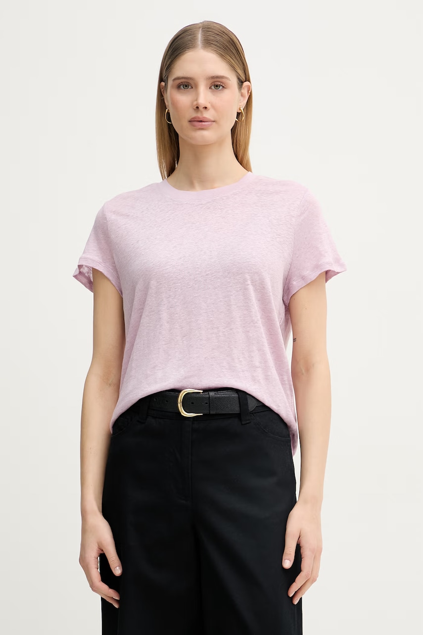 United Colors of Benetton T-shirt γυναικείο λινό