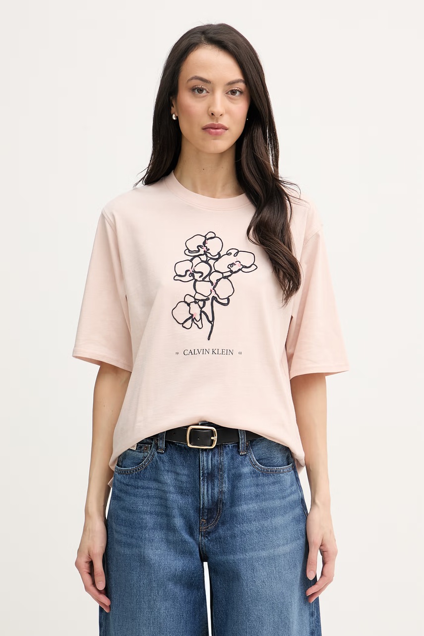 Calvin Klein Jeans T-shirt γυναικείο βαμβακερό