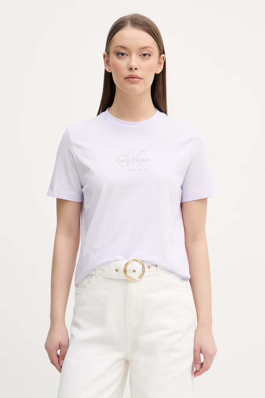 Calvin Klein Jeans t-shirt Γυναικείο βαμβακερό