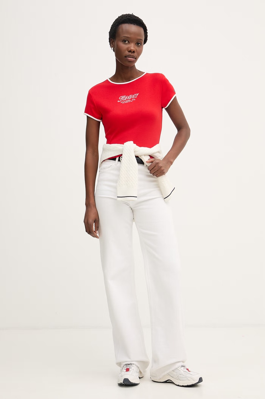 Tommy Hilfiger T-shirt γυναικείο βαμβακερό