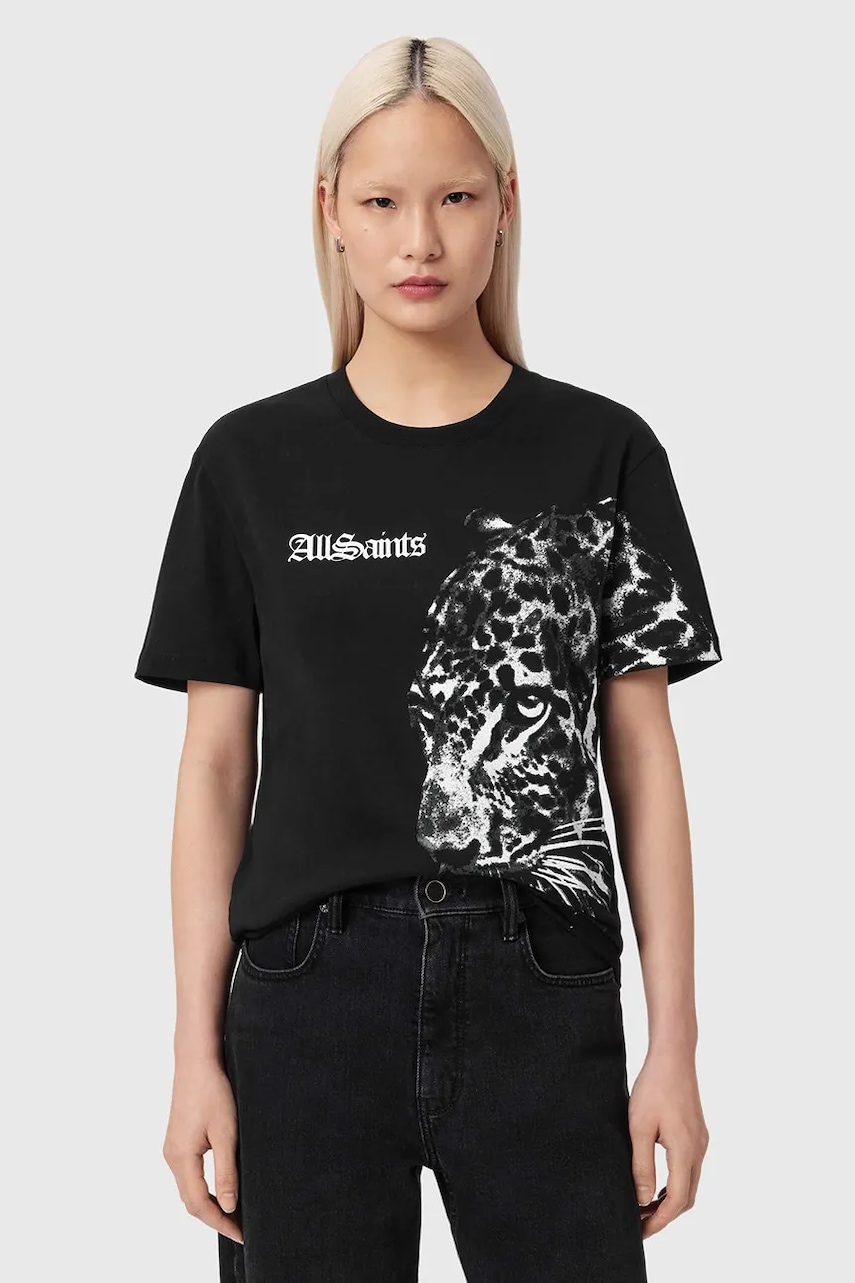 Βαμβακερό μπλουζάκι AllSaints ZAYA