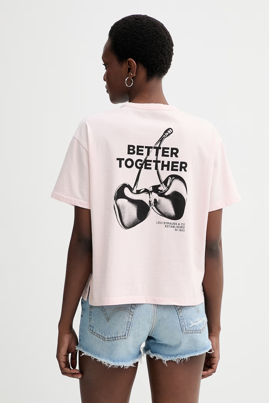 Levi's tricou din bumbac LS VINTAGE TEE BETTER TOGETHER