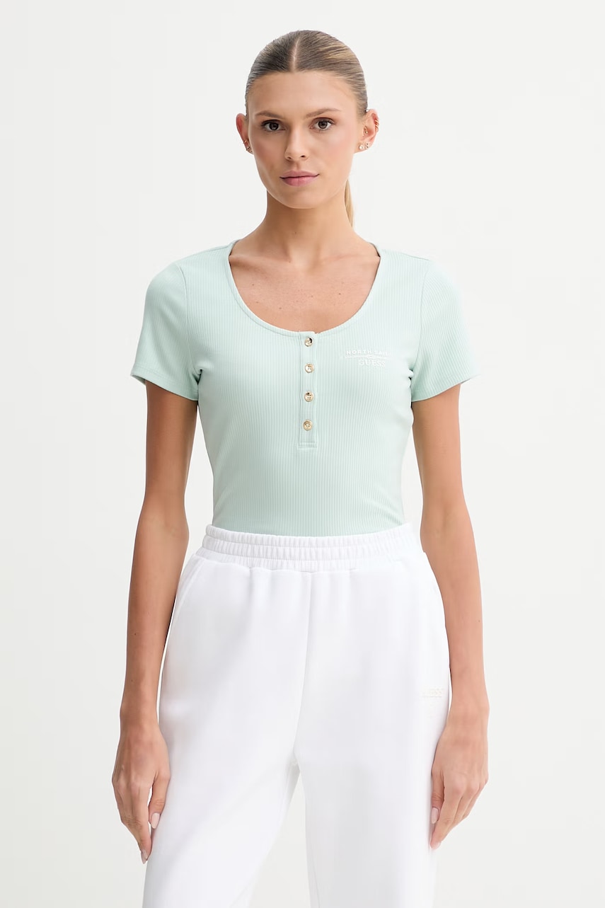 Γυναικείες μπλούζες guess σε τιρκουαζ