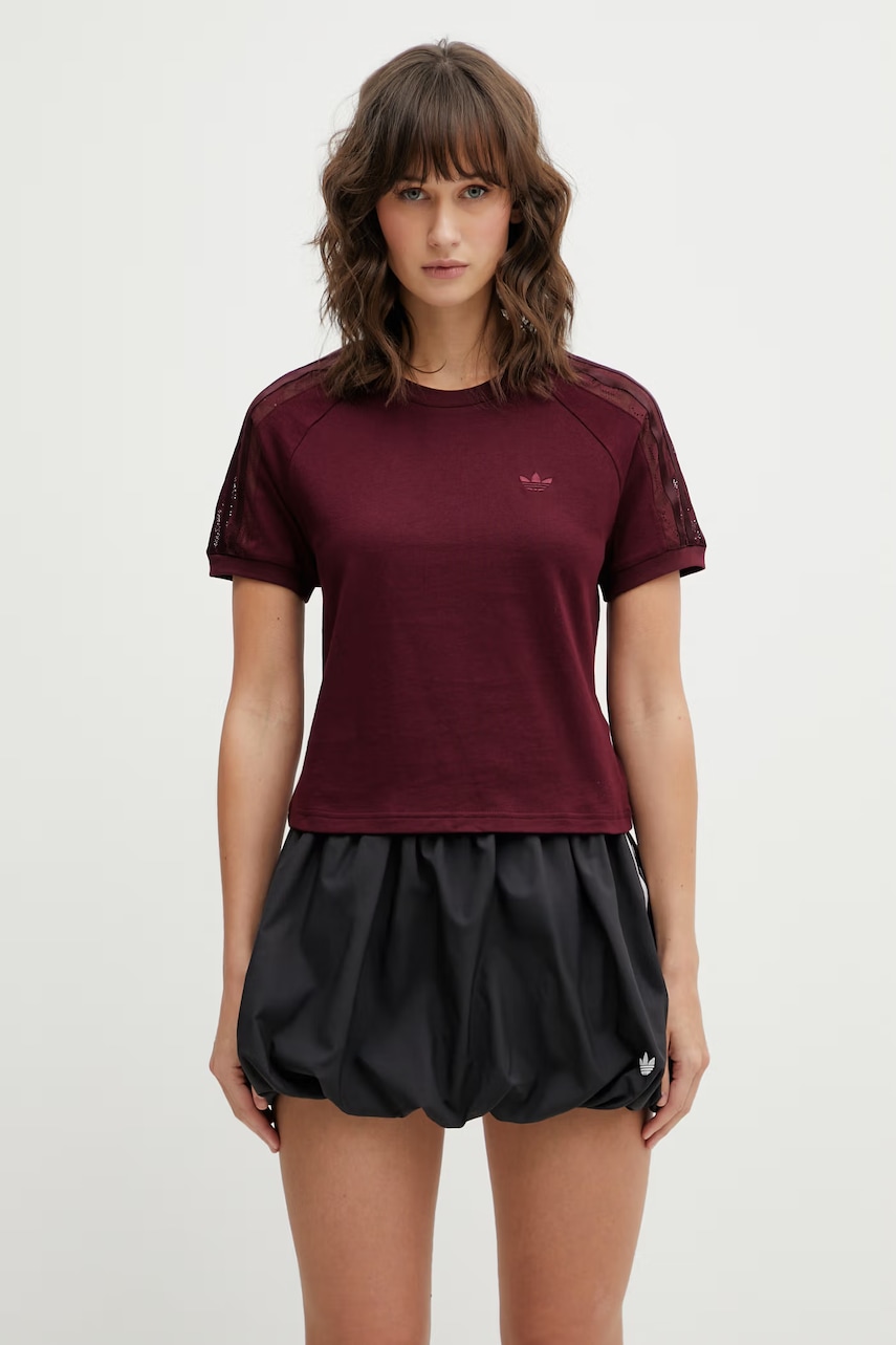 adidas Originals tricou din bumbac LACE CALI T